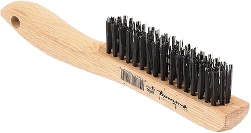 Forney - Cepillo de alambre para rascar 70505, de acero al carbono con mango y base de madera, de 10-14 pulgadas por .014 pulgadas