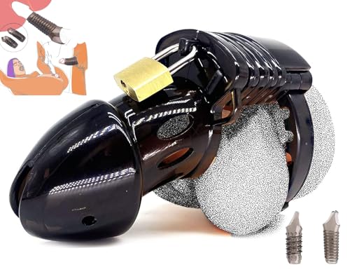 Men's Chastity Device Chicken cage Invisible Lock Men's Chastity cage, Equipped with Keys, Suitable for Male Penis exerciseabstinence Adult Sex Toys Sweater X80