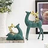 KKUUNXU Nórdico Creativo Alce Porche luz de la Puerta Decoraciones de Lujo hogar Zapatero Sala de Estar decoración China inauguración de la casa Pareja Regalos
