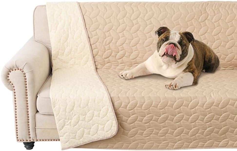 Ameritex Pet Bed Cover Dog Bed Blanket for Sofa and Furniture Waterproof New Pattern Design (52×82 Inch, Beige) Ameritex Pet Bed Cover Dog Bed Blanket for Sofa and Furniture Waterproof New Pattern Design (52×82 Inch, Beige)