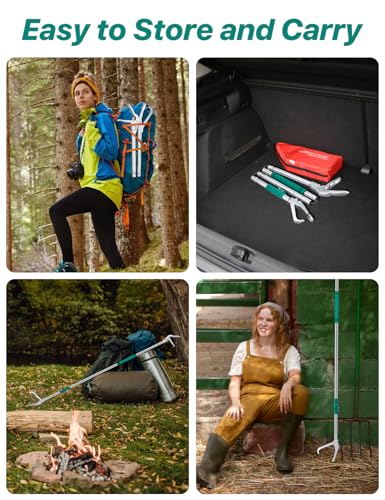 LURMMUE Ferramenta para agarrar cobras de 175 cm, pinça de cobra resistente profissional para acampa