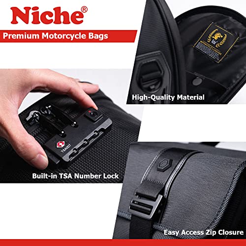 Bolsa trasera impermeable para motocicleta de 22L miniatura 2