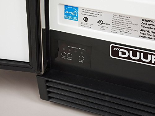 Image of DUURA DI50 60Lb Premium Energy Star Clear Ice Cube Maker Machine for Built-in Undercounter or Freestanding Household Residential or Commercial Use, 15 Inch Wide, Silver