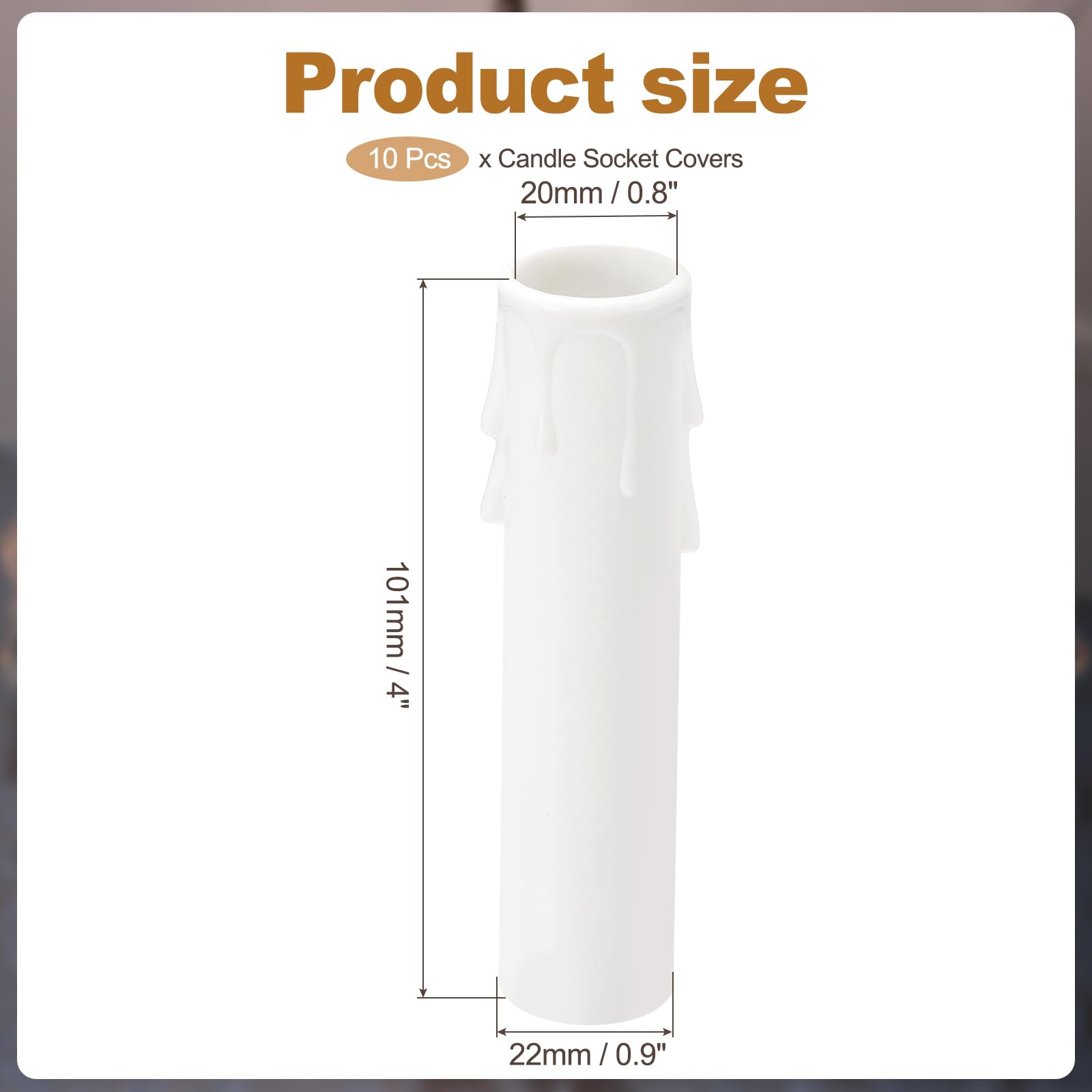 PATIKIL 4 Inch Tall Candle Covers Sleeves - Image 2