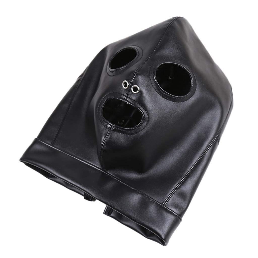 SM Bdsm Bondage Hood Fetish Porn Sex Toy Adjustable 3-Hole Leather Hood  Couple Sex Game Props : Amazon.de: Health & Personal Care