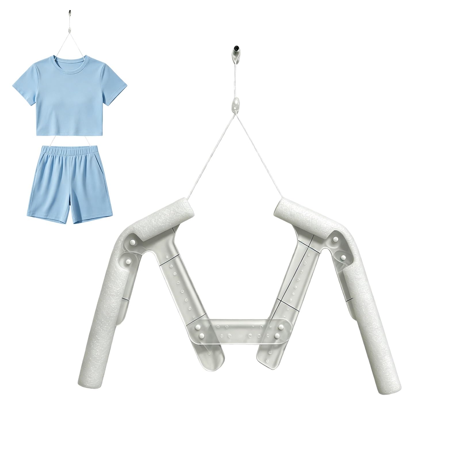 Mannequin Dress Form Invisible Hanger, Transparent Mannequin Clothes Rack