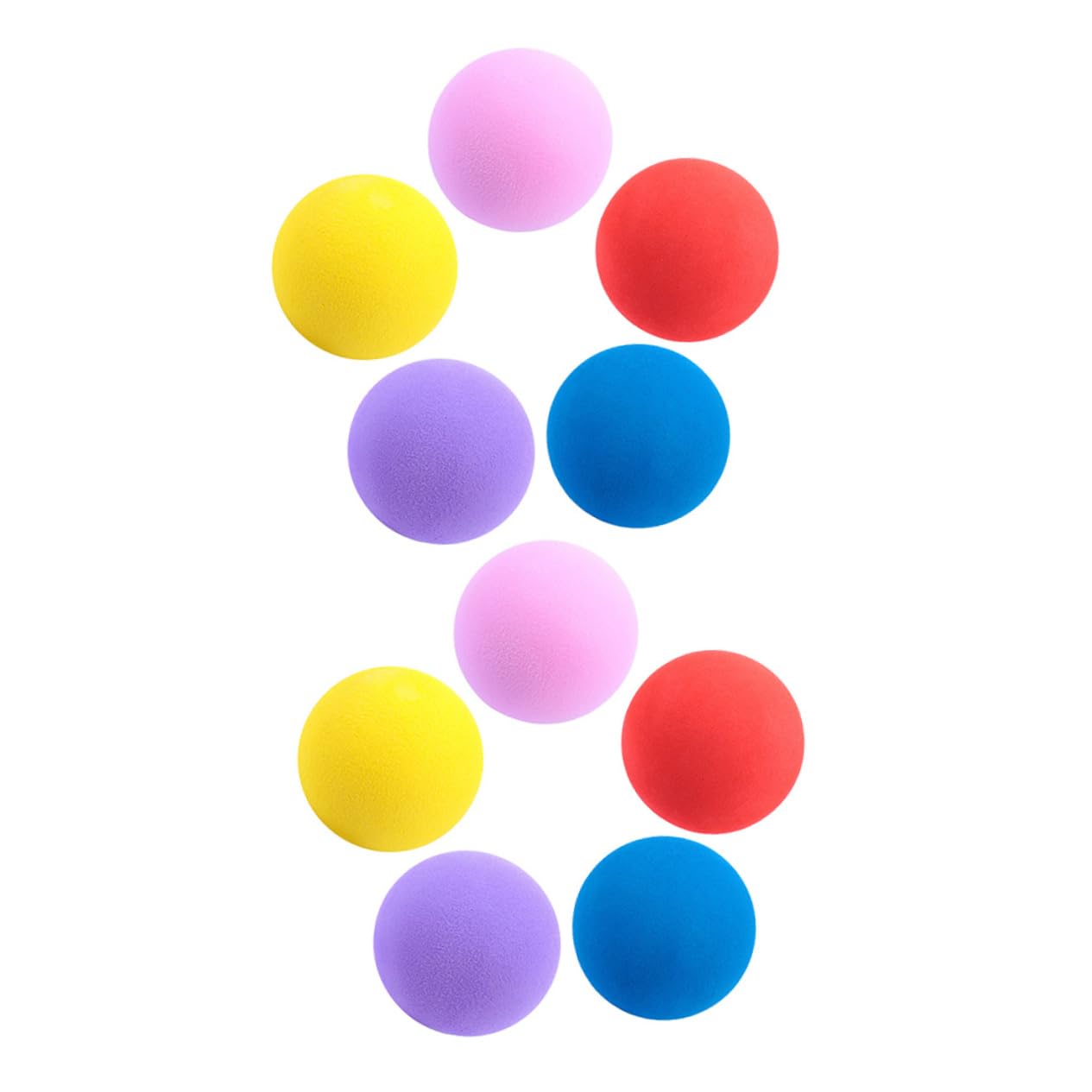 BRIGHTFUFU 10Pcs Elastic Indoor Practice Balls for Golf Soft Balls for Training for Pets Great Present for Golf Enthusiasts Random Color