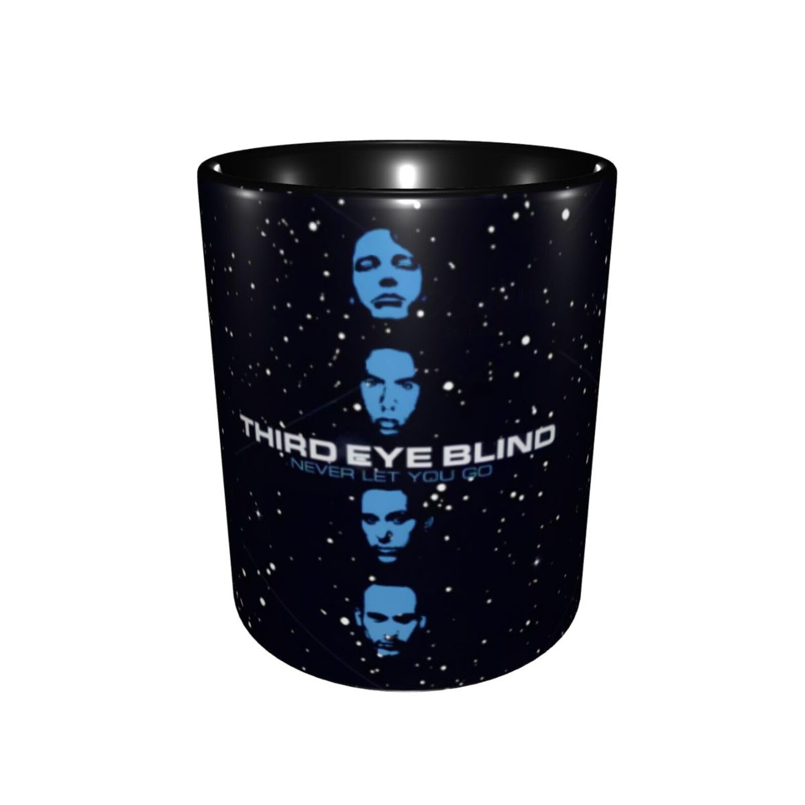 11 OZ Ceramic Coffee Mugs Third Eye Rock Blind Band Novelty Mug Tea Cup with Handle for Home Office Decor