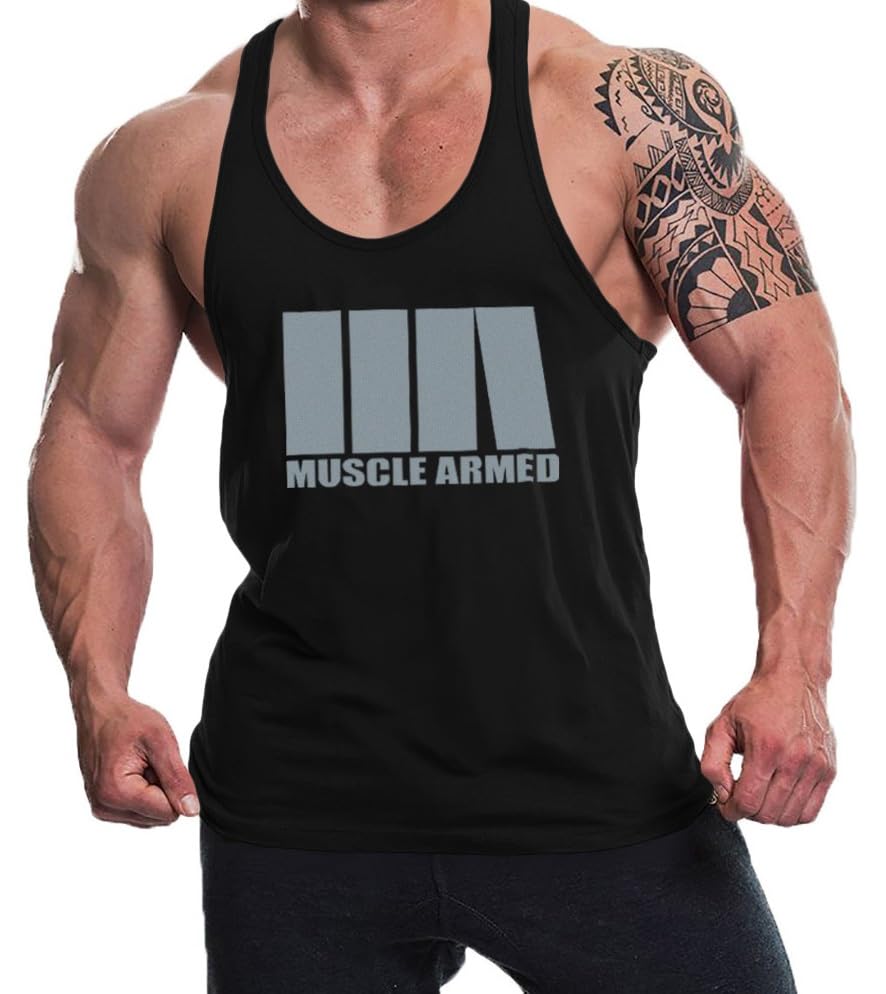 Image of THE BLAZZE Men's Cotton Sleeveless Tank Tops Gym Vest for Mens