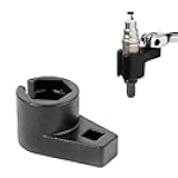 Oxygen Sensor Socket, 3/8-Inch Drive by 7/8-Inch 22mm Offset O2 Sensor Removal Tool, 6-Point Low Profile Remover Wrench with Wire Gate Side Access Universal Fit for Most Vehicles