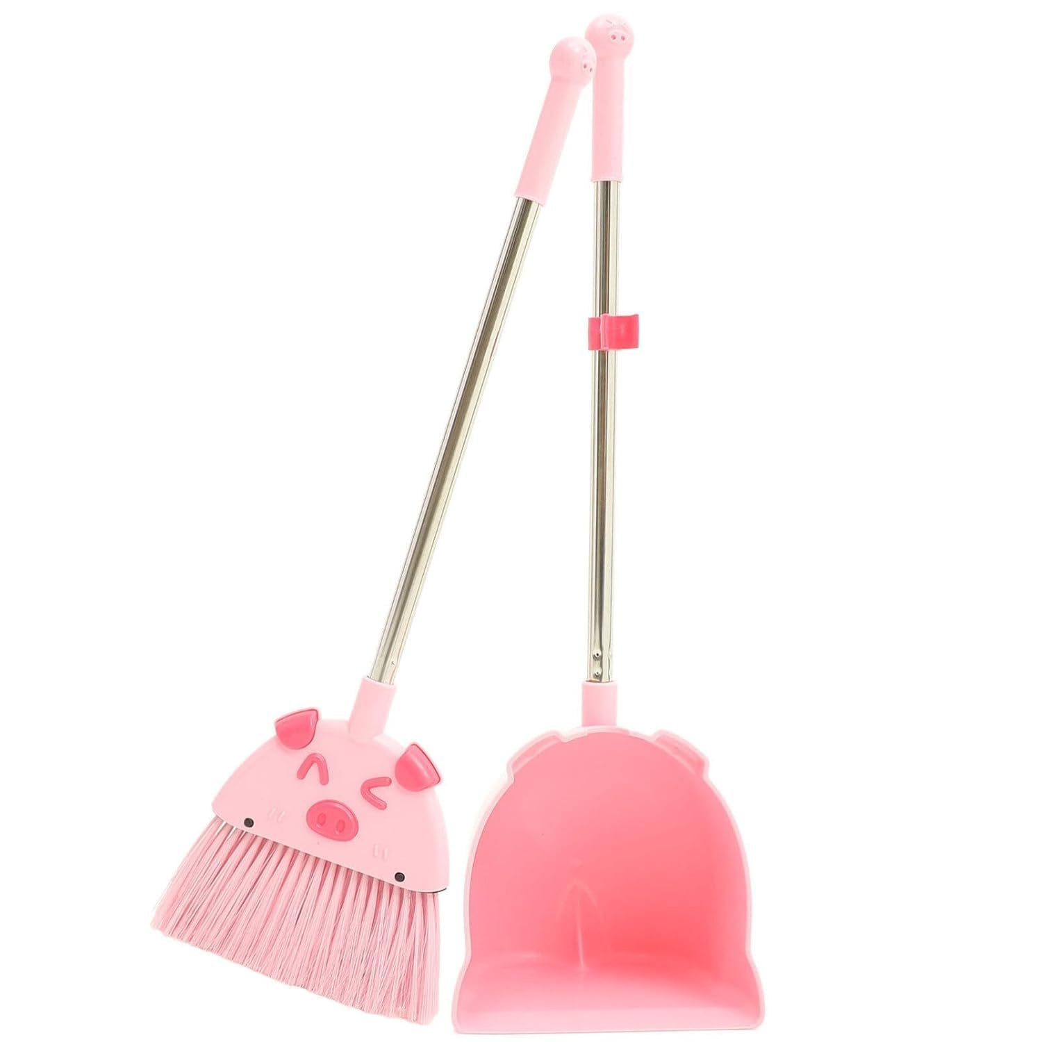 Kid's Long Handle Broom and Dustpan Set | Little Housekeeping Cleaning Tool | Pretend Play Toy | Suitable for Various Small Areas | Ideal for Toddler Boys & Girls | Multicolor-image-39