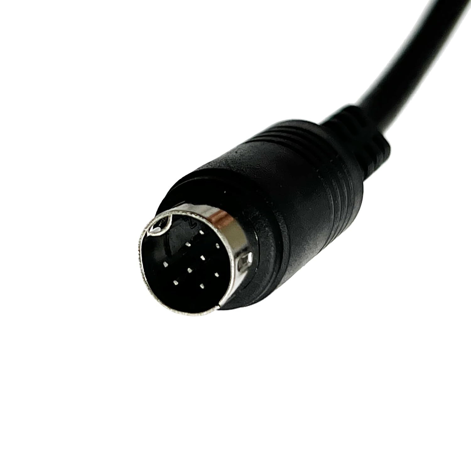 Cavo S-Video Mini DIN 9 Pin Maschio-Maschio A 90° – Doppia Curva, 1.5m, Per TV, Proiettori E Monitor - 3