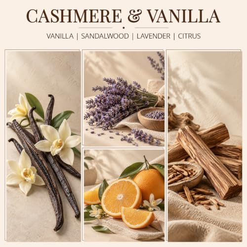 Cashmere & Vanilla Reed Diffuser for Home, 2 Pack 4 Fl Oz - Image 4