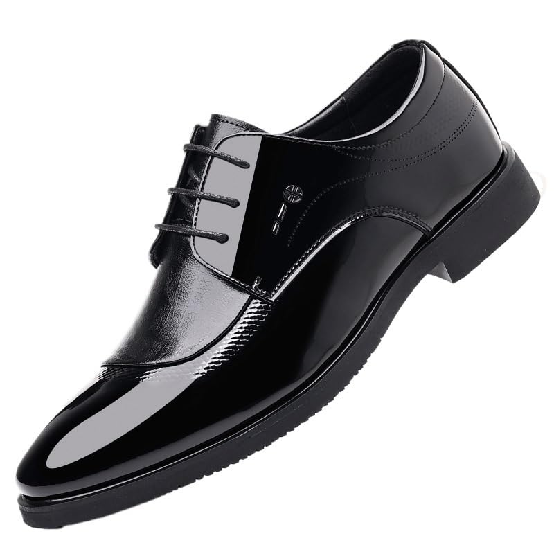 Men's Stylish Dress Shoes Lace-up Shoes Slim Fit Oxfords Pointed Toe Design for Modern Professionals