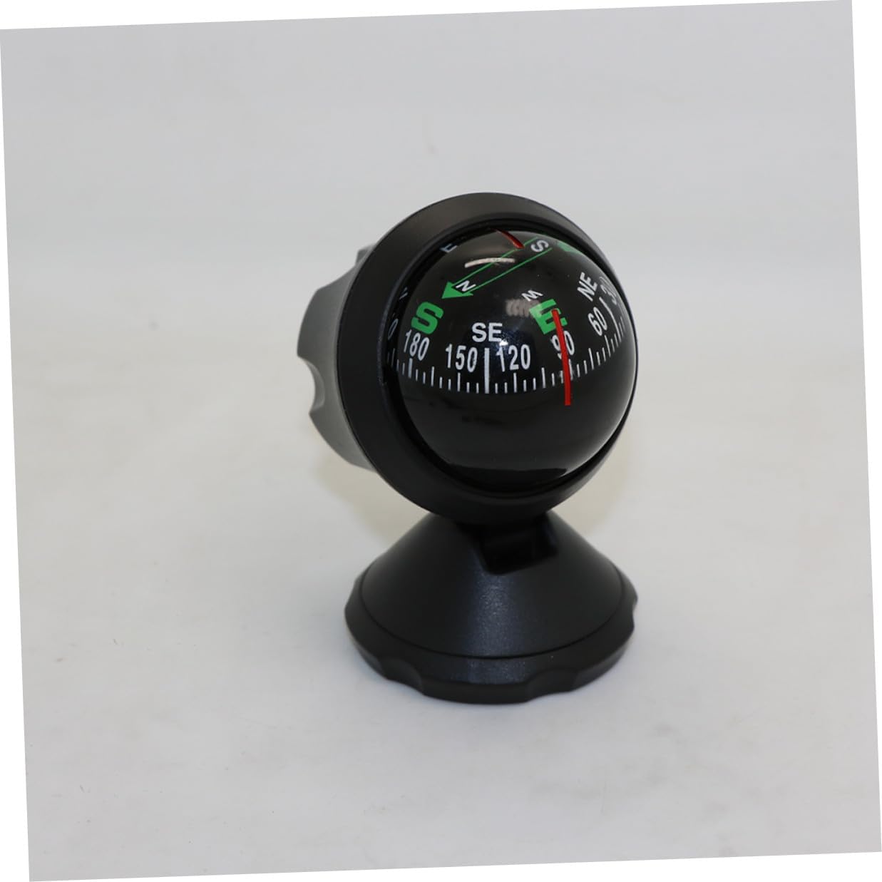 Unomor Car Compass Ball with Adjustable Angle Mini Adhesive Dashboard Compass Ball for Vehicle Navigation and Direction Guidance