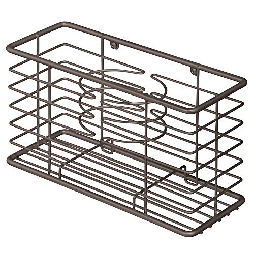 51t+Y9Kj5LL mDesign Porte sèche-Cheveux sans perçage – Panier Stable en métal grillagé avec 3 Compartiments pour sèche-Cheveux – Module de Rangement Multifonction pour Fer à boucler et lisseur