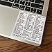 Synerlogic for Adobe Lightroom Quick Reference Keyboard Shortcut Sticker for Any MacBook or Windows PC