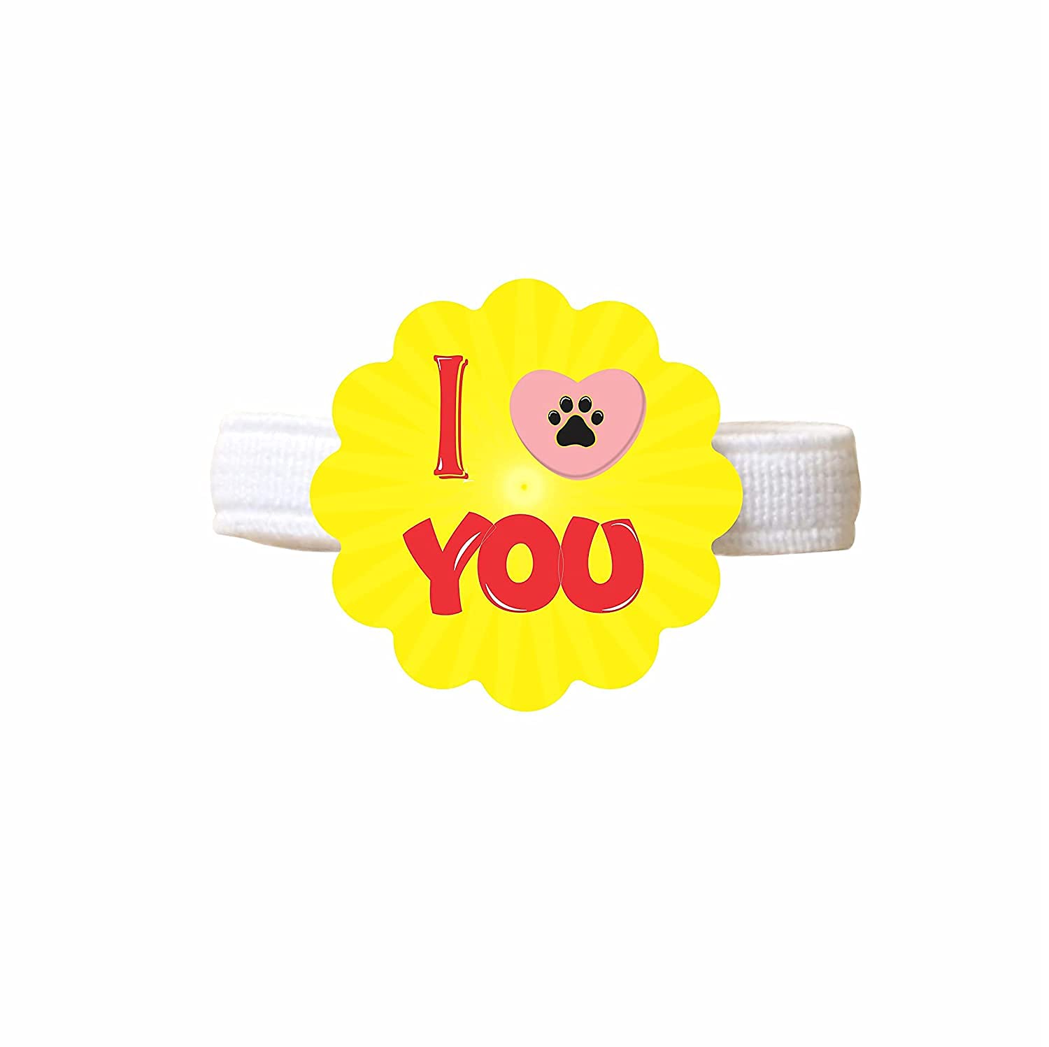 YaYa cafe The Pet Love Gifts Printed Cute Dog Dog Band Paw Accessories (B09CMQLS53) Amazon Price History, Amazon Price Tracker