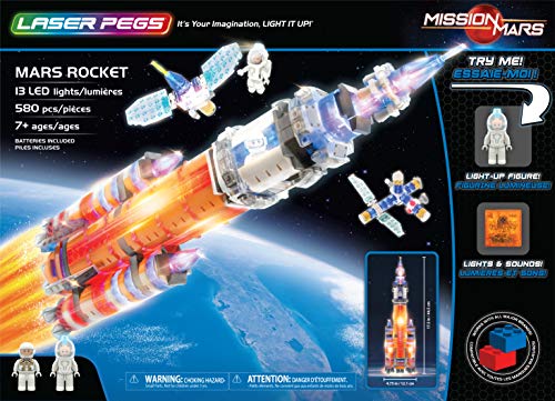 Preisvergleich Produktbild Laser Pegs 18000 Mars Rocket Spielwaren, Mehrfarbig