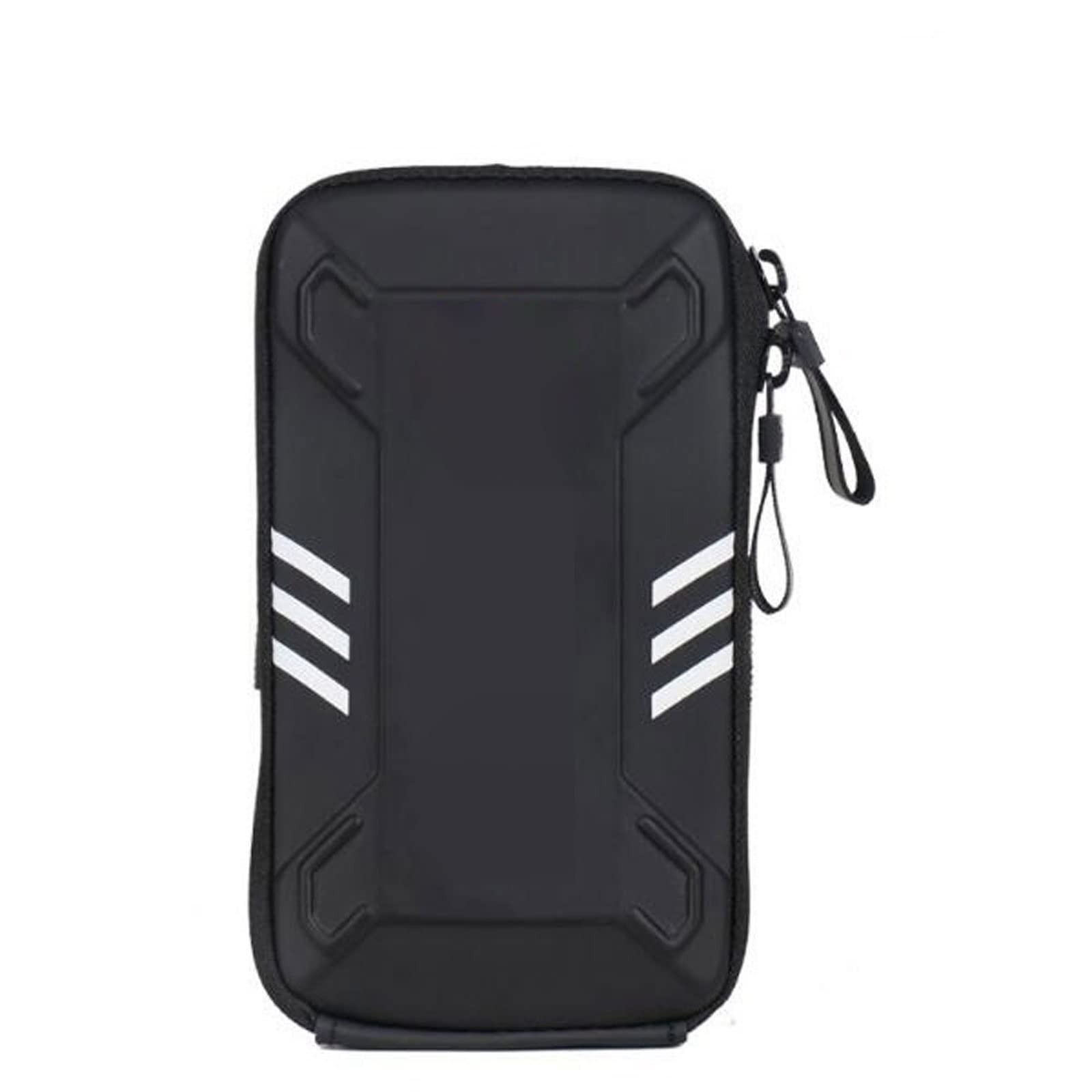 JINGYAN Opaski na telefon komórkowy Mężczyźni Wodoodporna odblaskowa torba na ramię Fitness Night Bieganie Jogging Cycling Phone Case Holder Portfel Armband Studka(Schwarz)