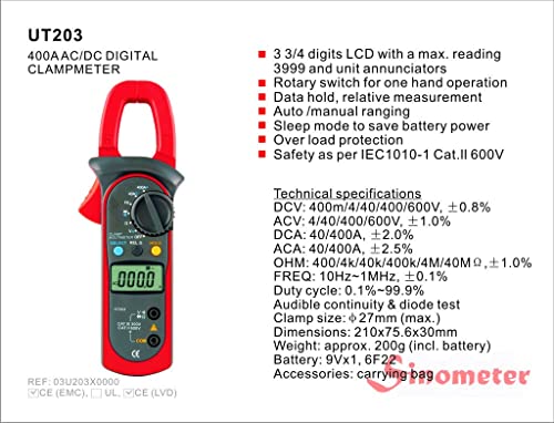 Digital Clamp Meter Uni-Trend Ut203 #TOP7