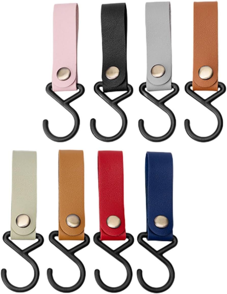 8pcs Button Hooks Leather Alloy Portable Wear-resistant Utility Hooks