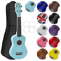 Ideal starter Ukulele for children and adults, thanks to its gear machine heads, making tuning a breeze Lightweight strings make playing comfortable for younger players and adults. Included bag makes it ideal to take to and from School, Rehearsals, l...
