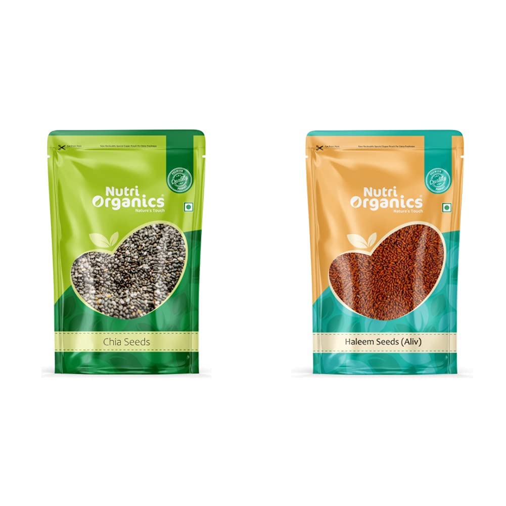 Buy s Chia for 500gm Omega 3 Rich Raw Chia Seed 500 Gram & Halim 1kg