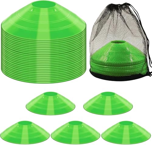 Image of Fitfix Disc Cones Set |Space Marker| - Soccer Cones for Training, Football, Kids, Sports, Field Cone MarkersPro Disc Cones Set |Space Marker| - Footbal Field Cone Marker