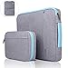 Voova Funda Portátil 14-15.6 Pulgadas, Bolsillo de Accesorios para Funda Ordenador Portátil, Compatible con Macbook Pro 15/16, Surface Laptop 3, HP Pavilion, DELL Lenovo Acer Chromebook, Gris Claro