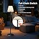 Ecvivk Solar Stehlampe Outdoor Stehlampe Akku Led Kabellos Stehlampe Dimmbar Warmweiß und RGB stehleuchte mit Lichtsensor,Wasserdicht Stehlampe Außen für Terrassen.