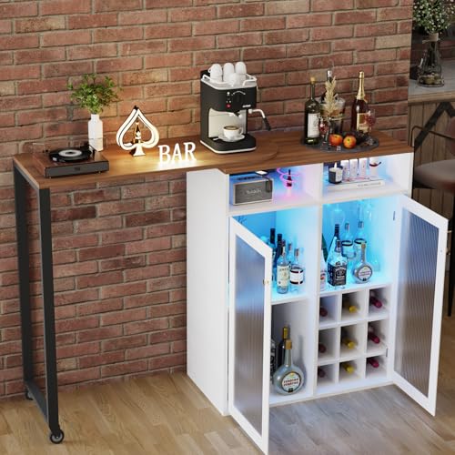 amzzar Bar Cabinet with Storage