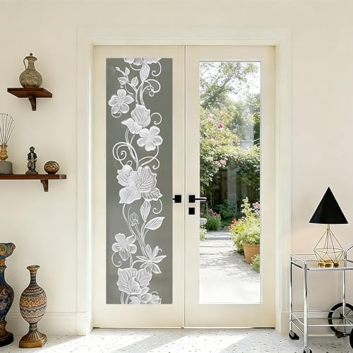 Vinilo Decorativo Frosted Blanco Floral 78.74x17.51 in miniatura 7