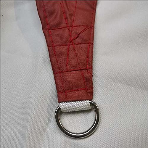 U/D Sun Shade Sail, Awnings, 90% UV Block Water Resistant Tear Resistant, for Garden Beach Patio Canopy (with Ropes),Red,2x2m