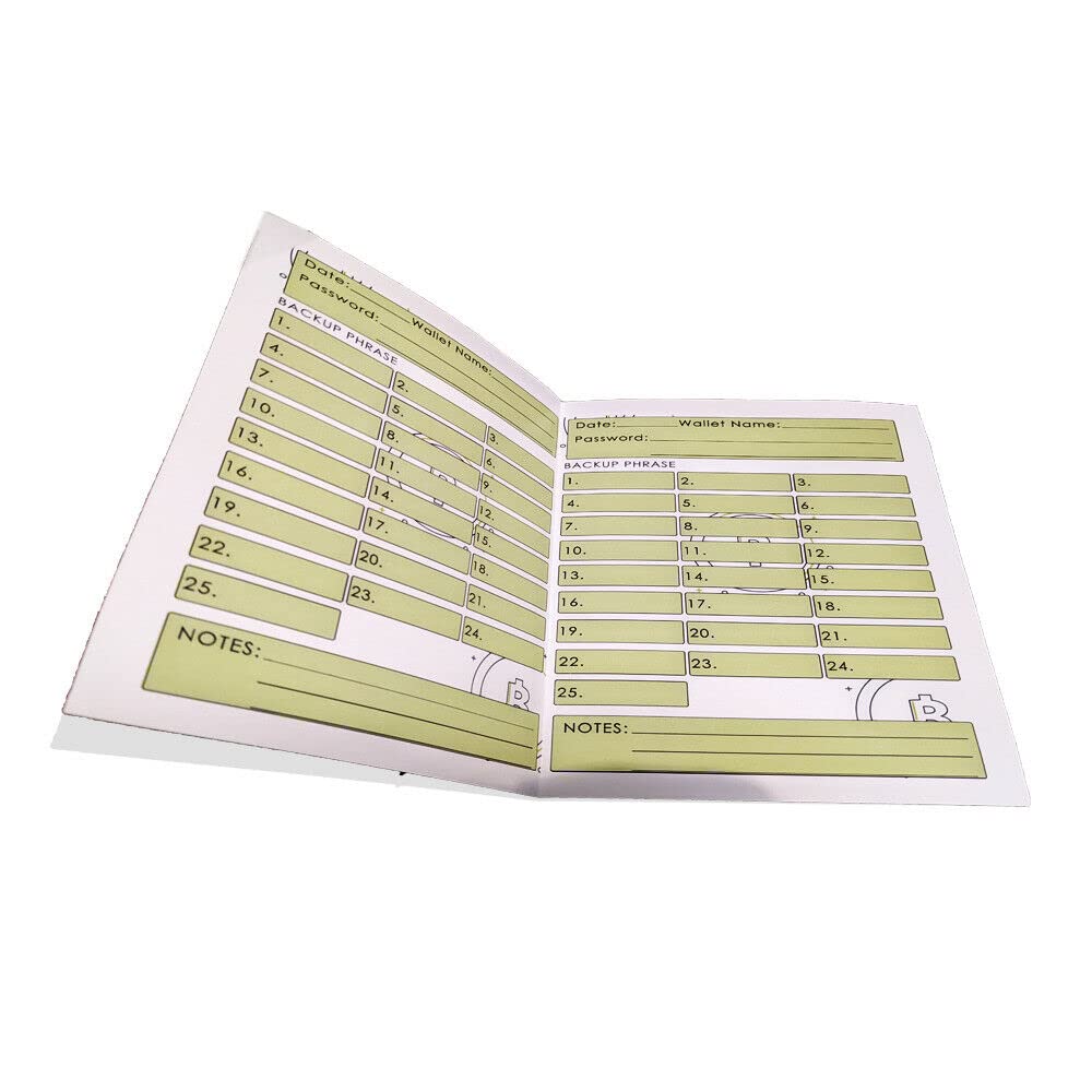 Amazon.com: Hooe England Crypto Seed Storage Password Keeper 25 Passphrase  Backup & Recovery Word Paper Card A4 Bi-Fold 210 X 297MM : מוצרים למשרד