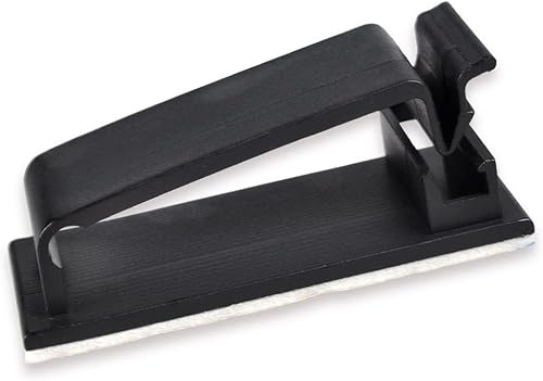 Miniatura 2 de Conwork - Clips para cables, organizador de cables Ethernet, abrazaderas adhesivas para gestión de cables, soporte para cables de escritorio,
