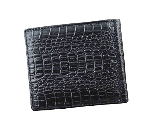 Crocodile Alligator Head Real Leather Men Bifold Slim Coin bill Wallet Purse4