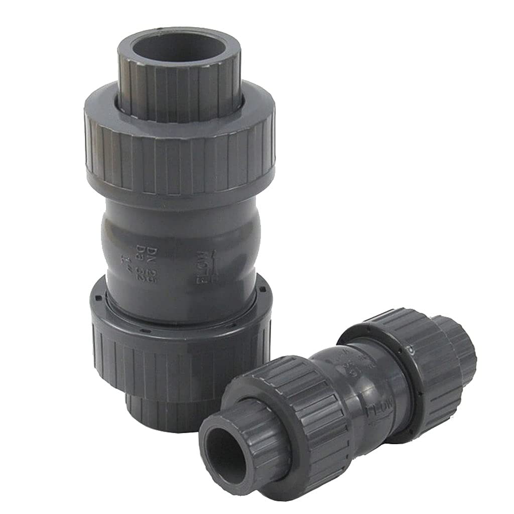 Raccordi per Tubi in PVC Valvola di ritegno a Sfera in PVC for raccordi for Tubi dell'Acqua, Giardino, casa, Acquario, 20-63 mm(Inner Dia.63.0Mm)