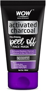 WOW Mascarilla facial de carbón activado, des...