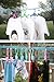 2 Pack Nylon Clothesline Windproof Clothes Drying Rope Travel Clothes Line Portable Laundry Line Hanger Rope for Indoor Outdoor Camping Home Hotel Random Color (Pack of 2 Clothesline(3m & 5m))