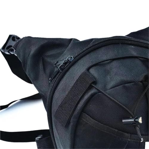 Riñonera de pierna de moto para hombre bolsa muslo cadera 5