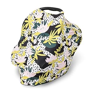 Simka Rose Car Seat Covers for Babies- Nursing Cover Breast feeding Essentials & Baby Necessities- Carseat Stroller…