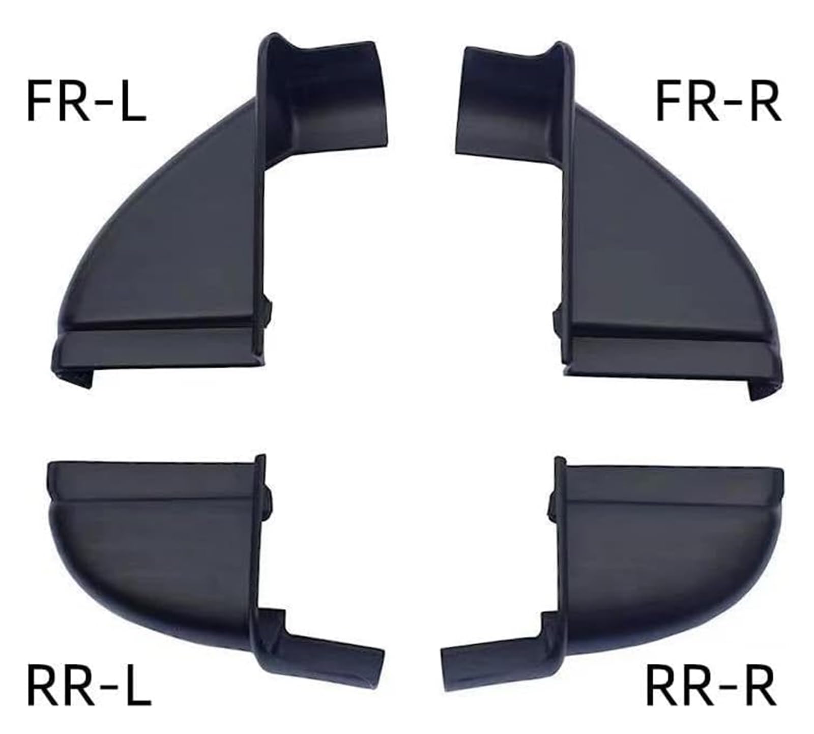 para Nissan para NAVARA D23 NP300 2015-2017 Tapa Puerta Faldón Lateral Coche Cubierta Enchufe Estribo Piezas Repuesto Separador Faldón Lateral(Front Left FR-L)