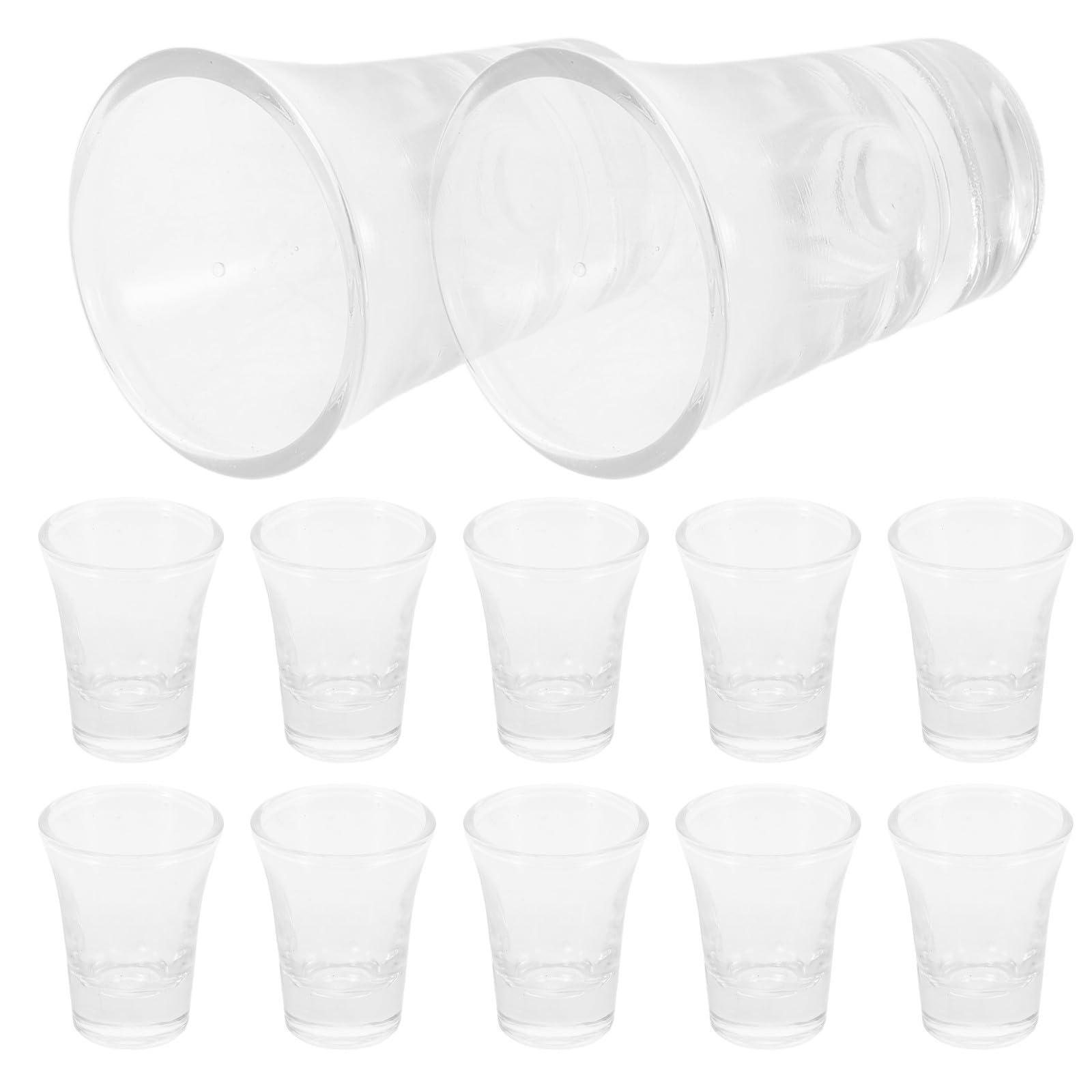 Ensemble de 24 Petits Verres à Shot en Verre Cristal Élégant 15ml Réutilisables et Portables pour Fêtes Religieuses et Réunions Familiales