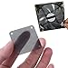 tegongse 5pcs Dust Filter for PC Computer Case Cooling Fan, Cuttable - Black Dustproof PVC Mesh Net Cover Guard for Home Chassis (40x40mm)