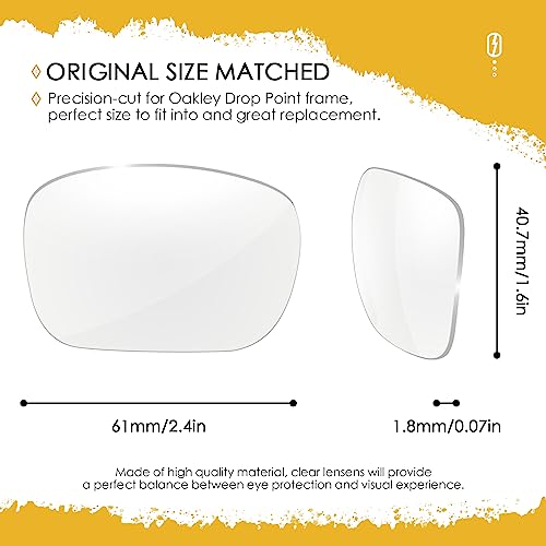 Image of ANSI Z87.1 Replacement Lenses For Oakley Drop Point OO9367 Sunglasses