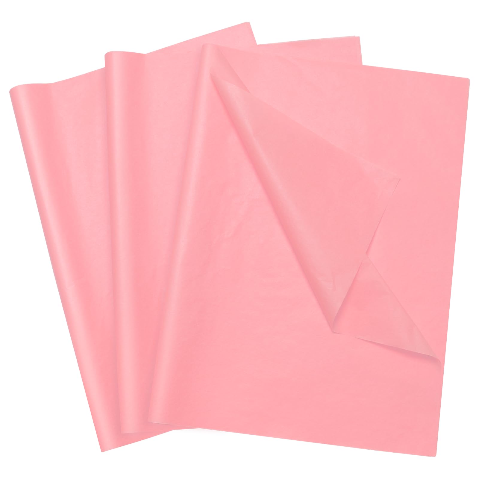 BONAVCY Pink Tissue Paper for Wrapping Gifts 30x50cm, 200 Sheets