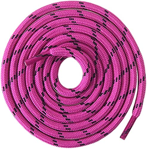 Image of Round Shoelace (2 Pair) Shoelaces for Hiking Shoes, Outdoor Walking Sneakers, Outdoor Hiking, Climbing, Basketball, Work Boot, Running, Sport Shoes