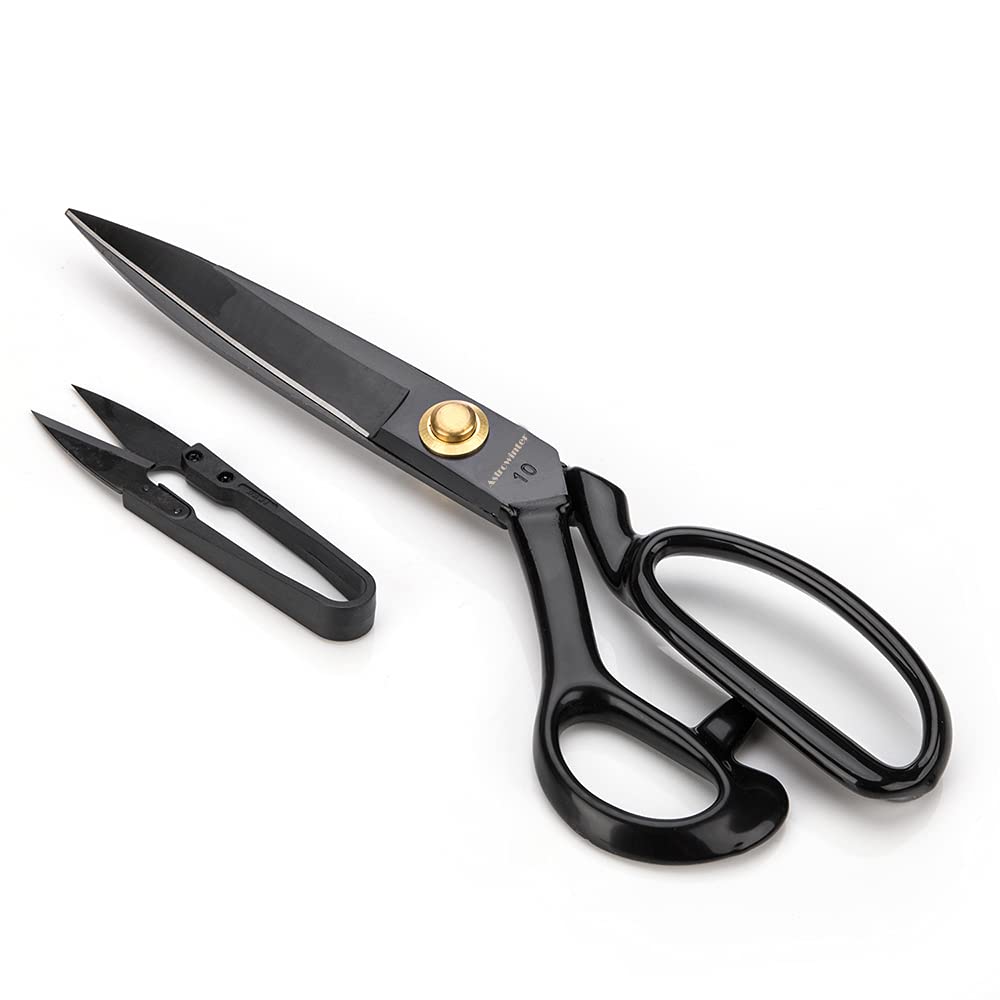 Astrowinter Black Left-Handed Dressmaking Scissors By - Dressmaker Fabric Shears Stainless Steel - Tailor's Scissors For Cutting Fabric, Leather Aw-001-L-2