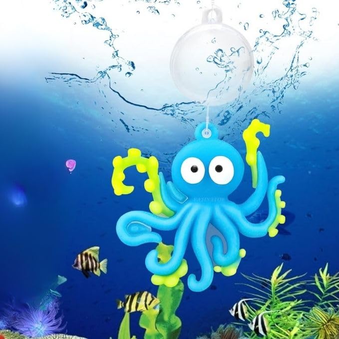 VAYINATO® (1 Pcs-Octopus Floating Fish Tank Decoration Toys, Fish Tank Attractive Cute Miniature Decoration for Aquarium,Home Office Desktop Cake Topper Gifts by Petzlifeworld